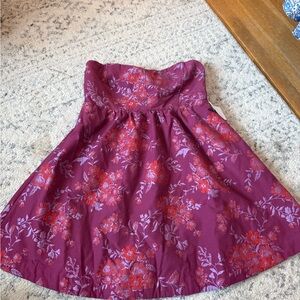 Free People Floral Strapless Dress size xl